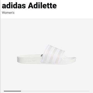 Adidas Size 7 Adilette sandal (never worn, no tag)